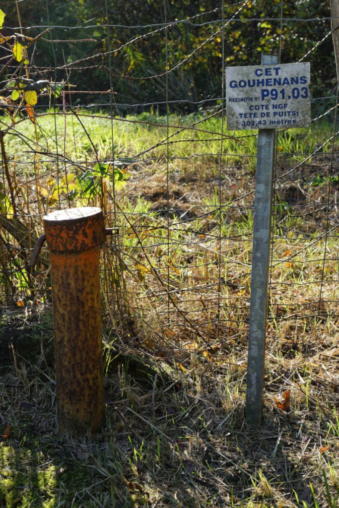 Picture of an old piezometer in Gouhenans, France.