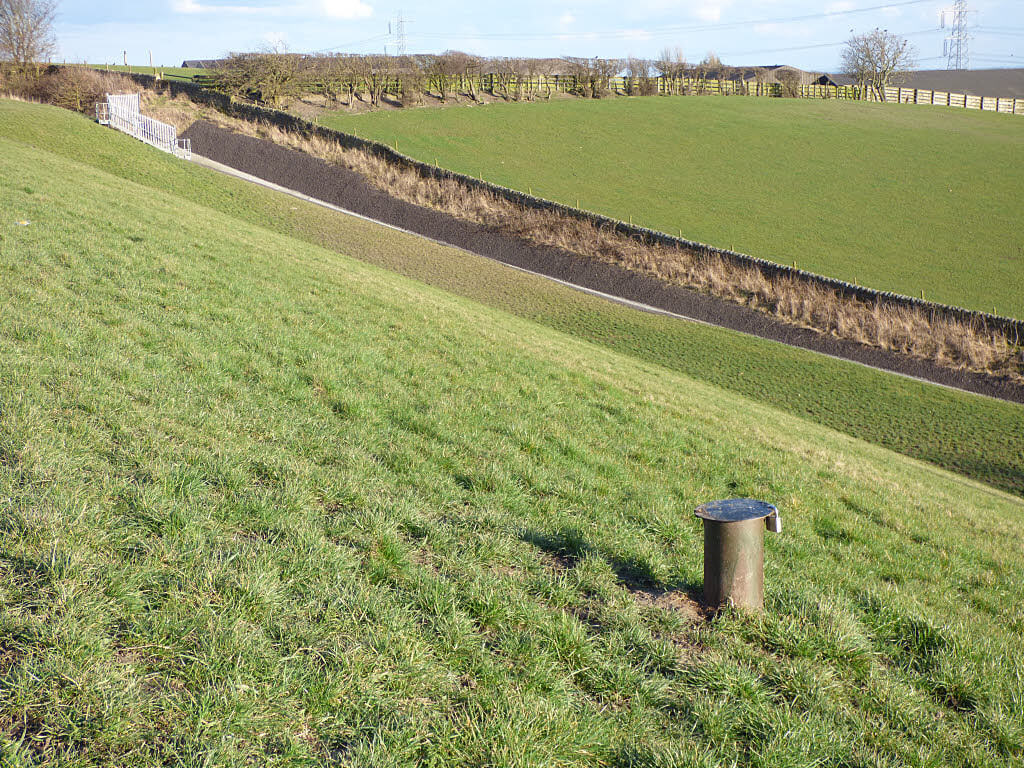 Picture of a piezometer in ardsley reservoir, Wakefield, United Kingdom.